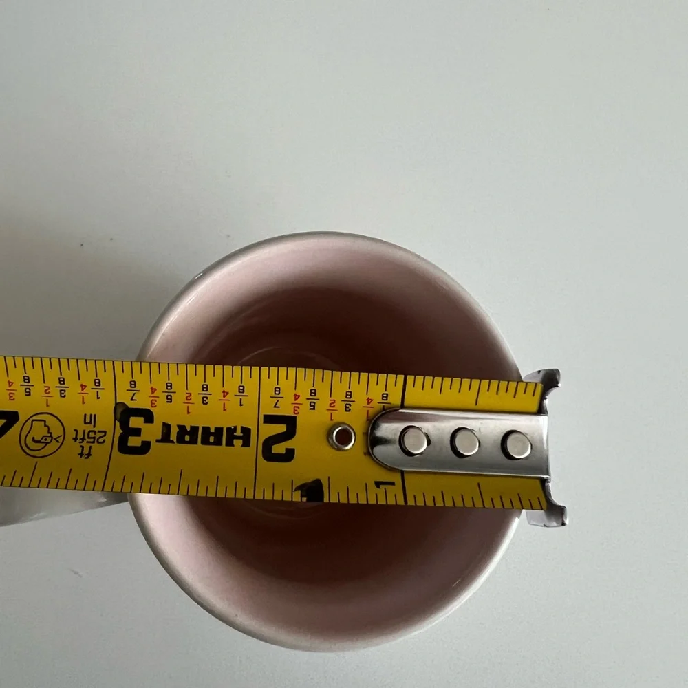 Mary Kay Vintage Coffee / Tea Mug - Pink & White Striped - Gold Script Ceramic - Picture 11 of 11